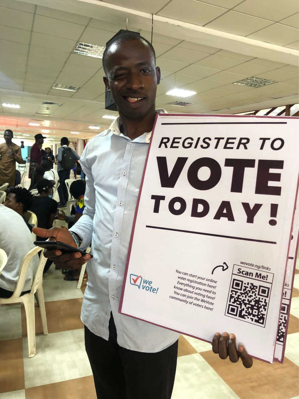 WeVote targets youth and first time voters at RCCG with voter education, awareness and registration
